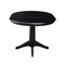 International Concepts Round 36 in Rd Top Pedestal Table, 12 in Leaf, 28.9 inH, Dining Height, Black, 36 in W, 48 in L K46-36RXT-27B - alternate 4